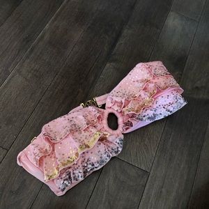 Victoria Secret sparkly Bandeau Bikini Top